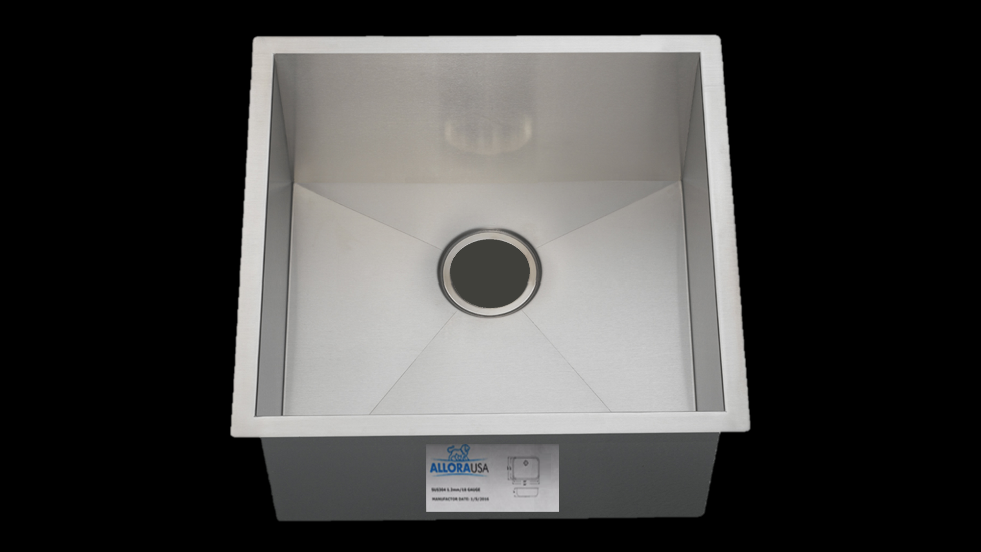 Discount Allora Handmade Stainless Steel Single Bar Sink