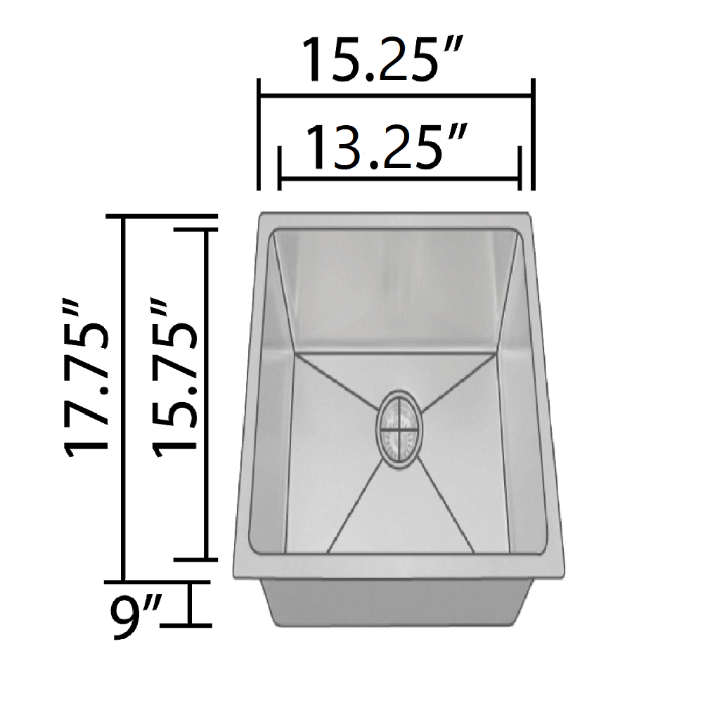 Discount Allora Handmade Stainless Steel Single Bar Sink